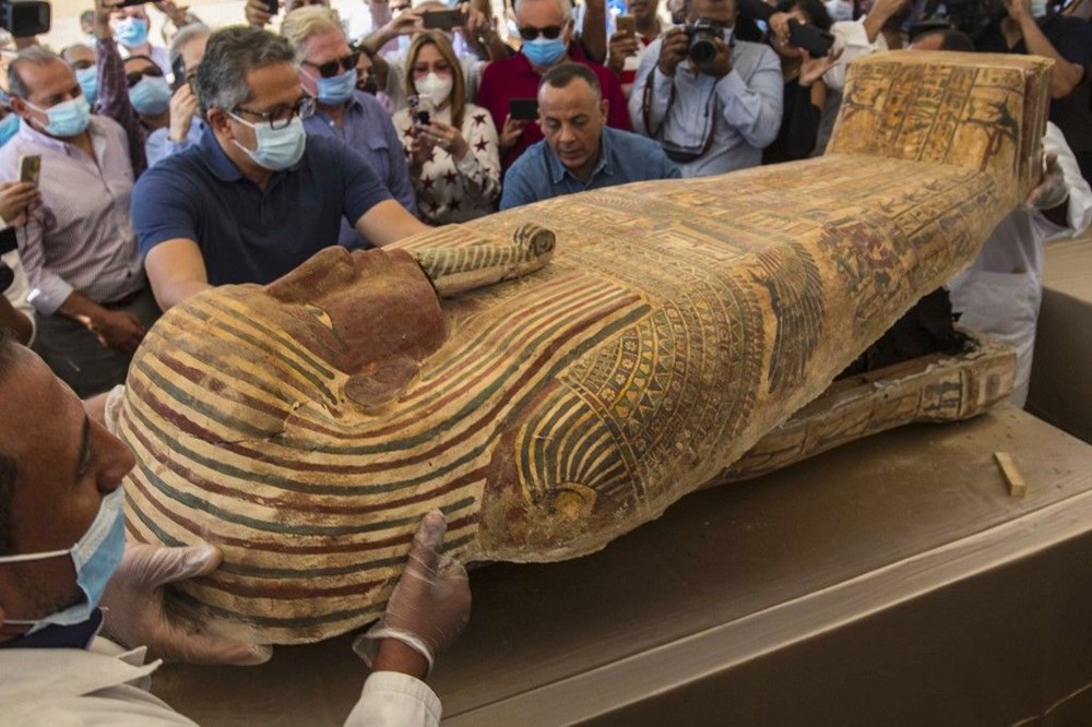 Mısır'da keşfedilen 2 bin 500 yıllık 59 tabut tek tek tanıtıldı - 6