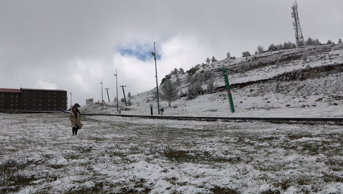 Kartalkaya'da mayıs ayında kar