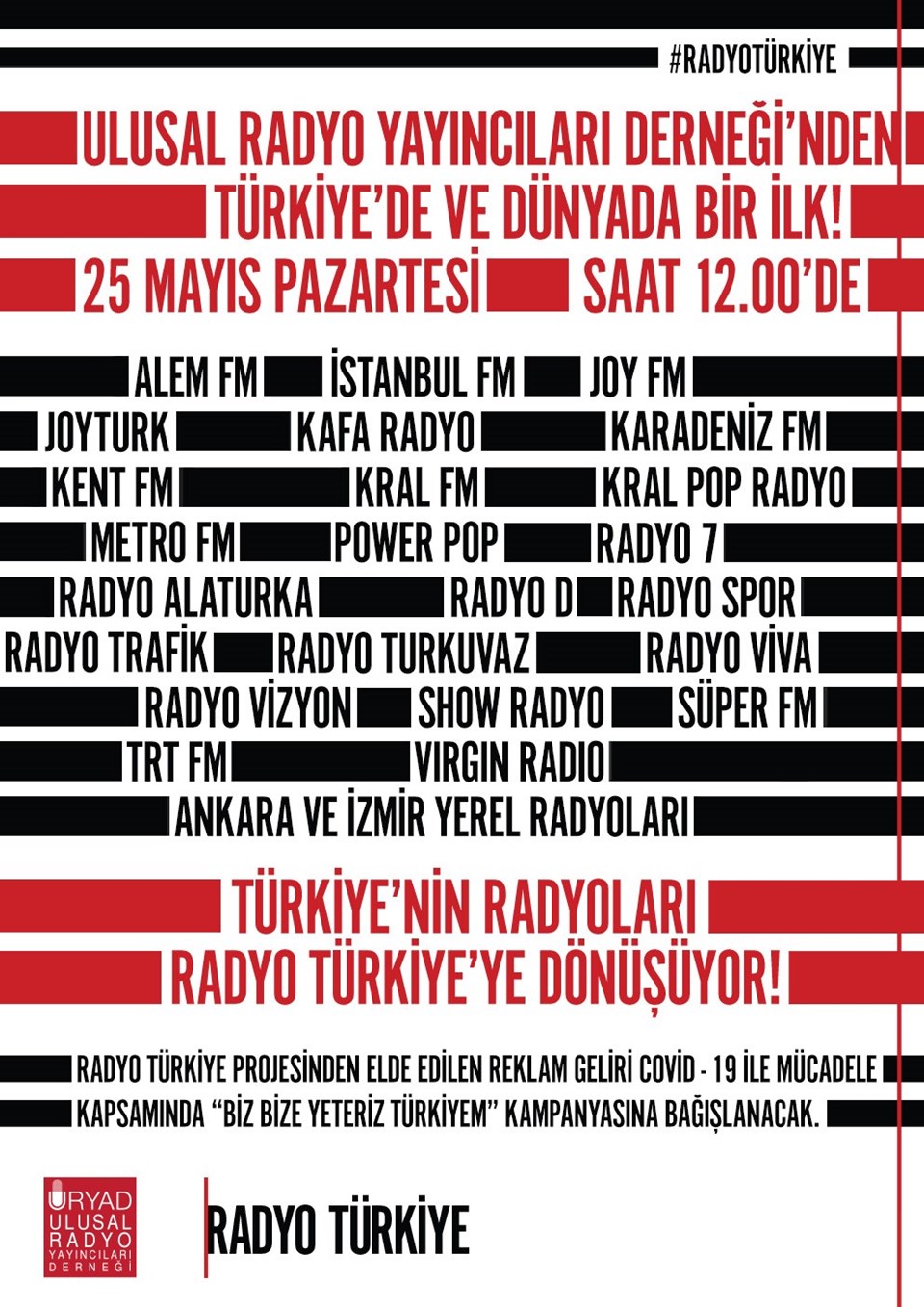 Radyolar 'Radyo Türkiye' özel projesi için tek yürek olacak - 1