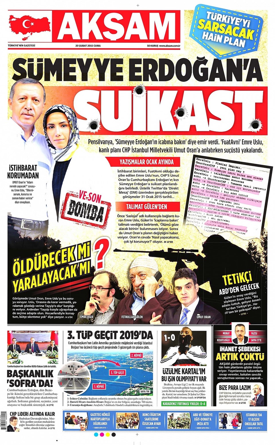 Sümeyye Erdoğan'a suikast iddiasına soruşturma - 1