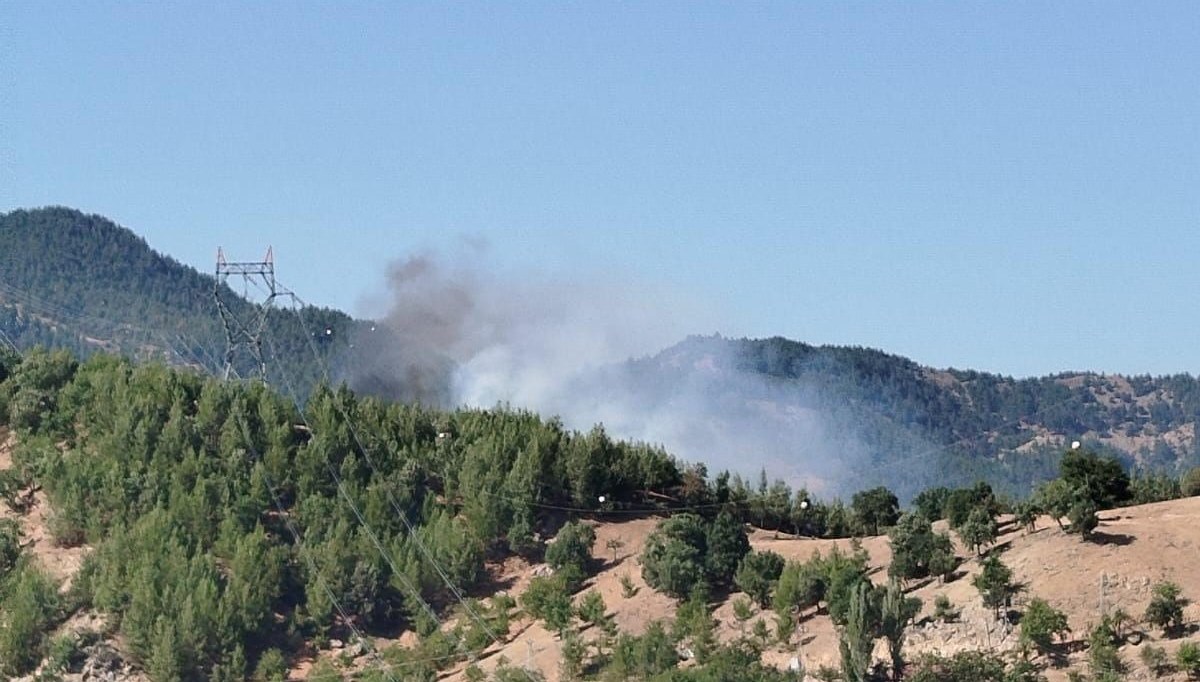 Adana’da orman yangınına müdahale eden helikopter düştü