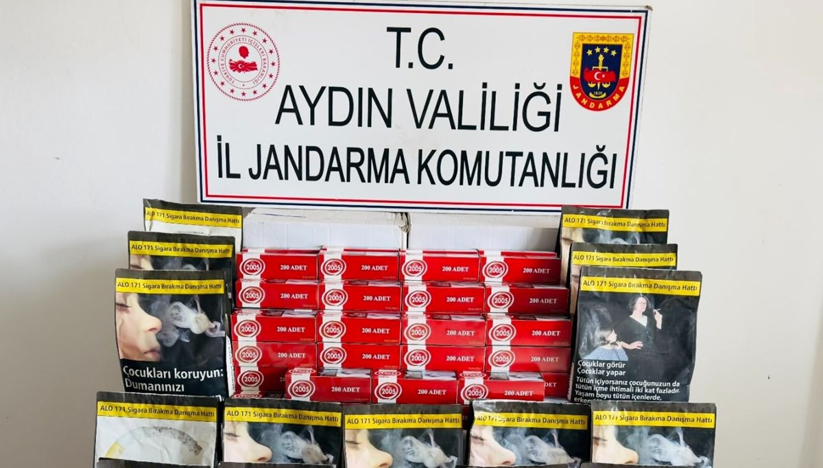 Aydın'da 227 bin bandrolsüz tütün ele geçirildi