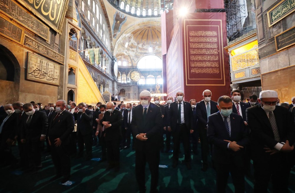 Ayasofya-i Kebir Camii Şerifi ibadete açıldı (Ayasofya'da 86 yıl sonra ilk namaz) - 16