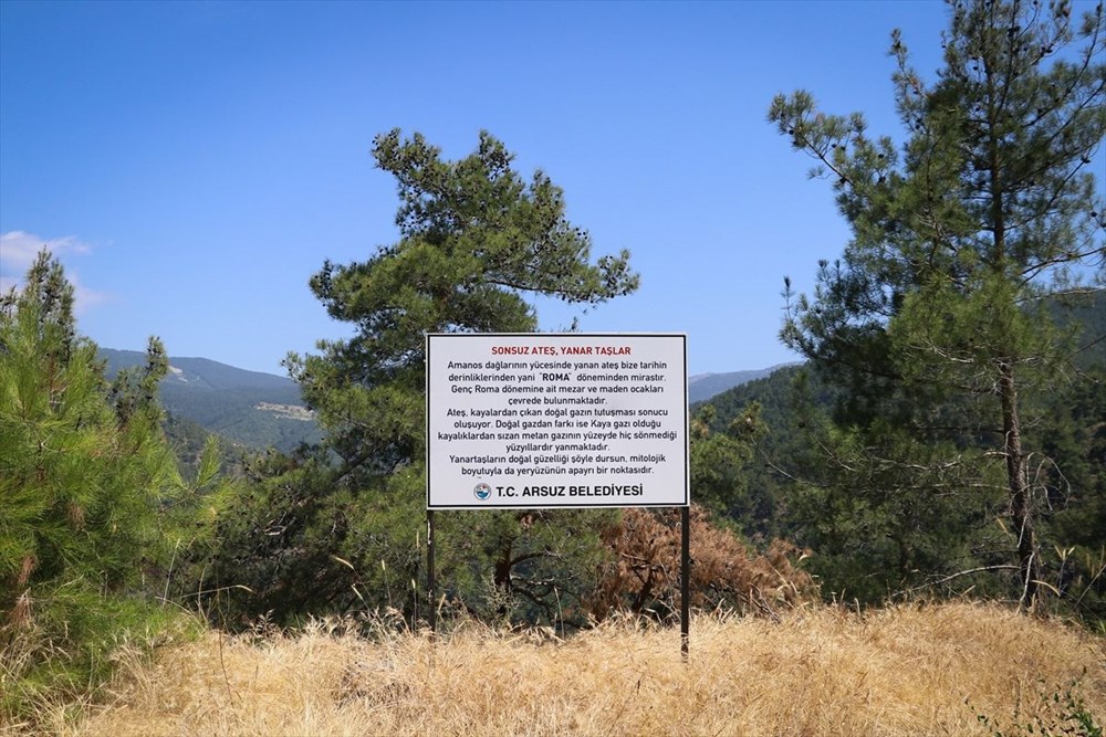 Amanoslar'ın sonsuz ateşi 'yanar taşlar' turizme kazandırılacak - 5