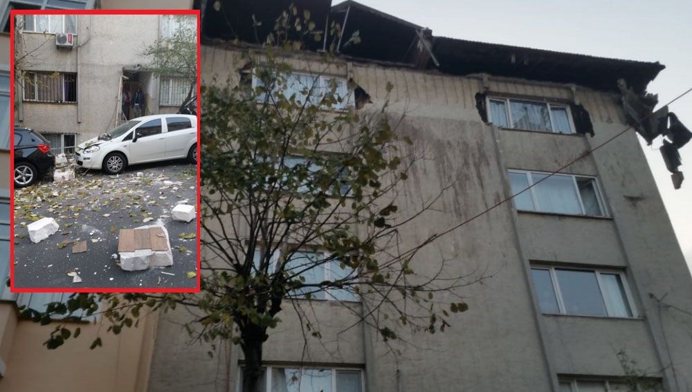 İstanbul Şişli�de çatısı çöken ev mühürlendi NTV