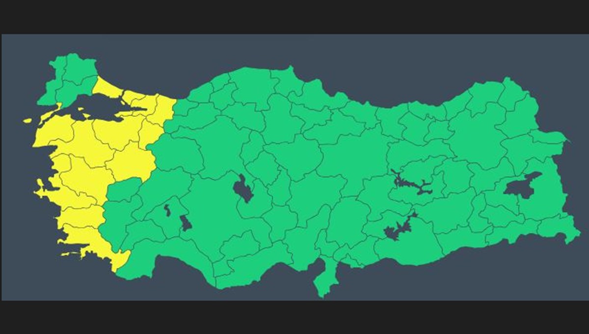 Meteorolojiden 13 kente ‘’gök gürültülü sağanak’’ uyarısı