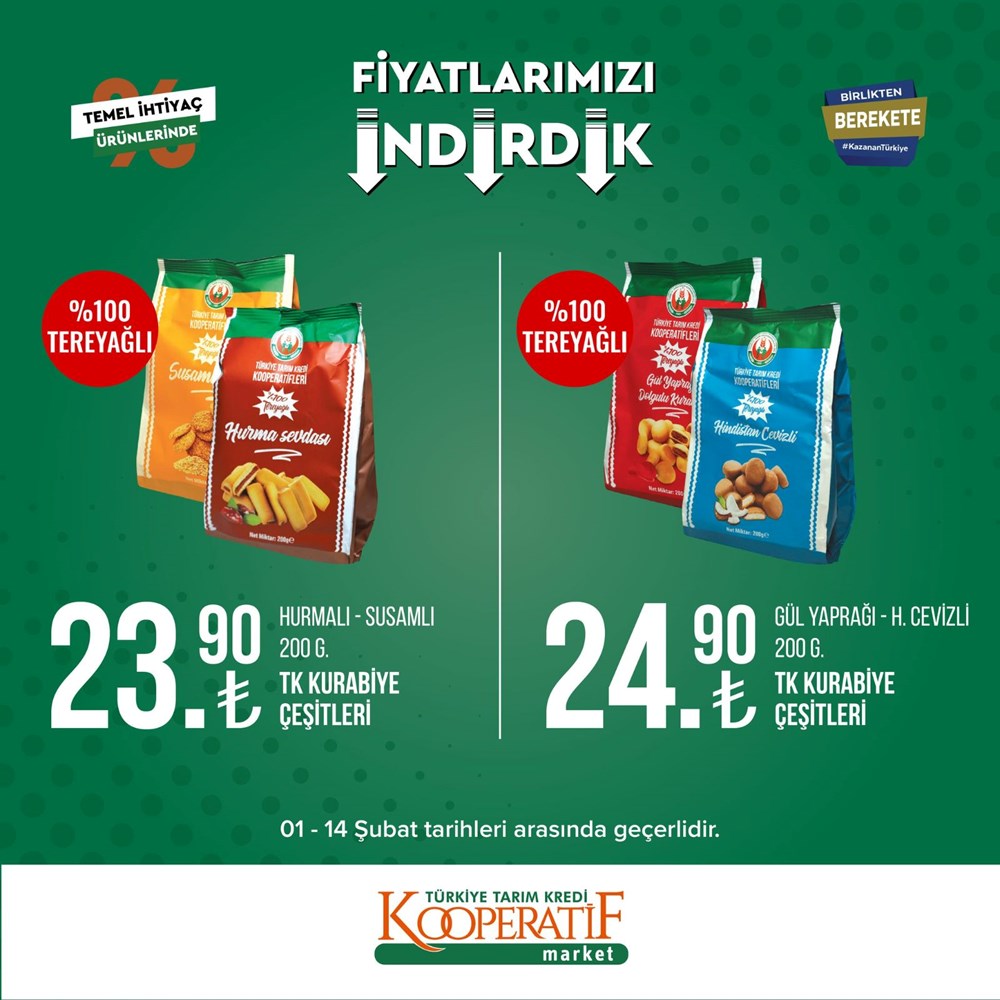 Tarım Kredi Kooperatif Market güncel indirimli ürünler listesini paylaştı Tarım Kredi Kooperatif Market yeni indirimli ürünler listesi belli oldu (1-14 Şubat güncel indirimli ürünler kataloğu) - 17