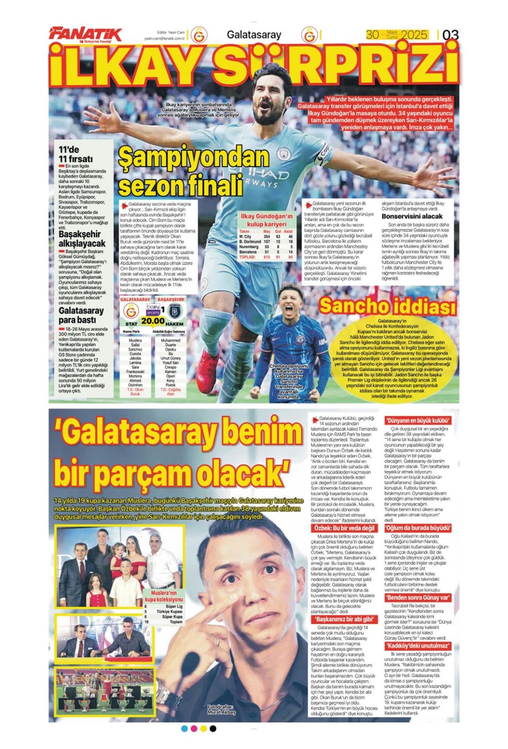 "İlkay sürprizi" (30 Mayıs 2025 spor manşetleri) - 3