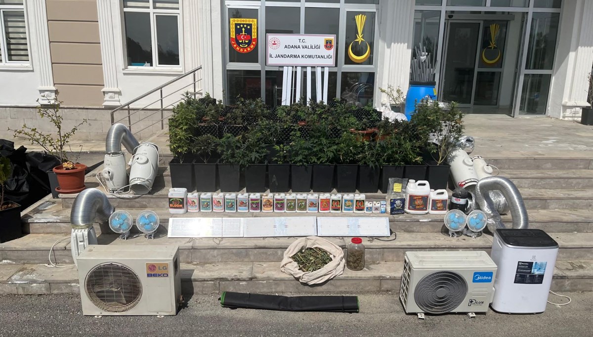 Adana'da apartman dairelerinde uyuşturucu imalat Adana'da apartman dairelerinde uyuşturucu imalat