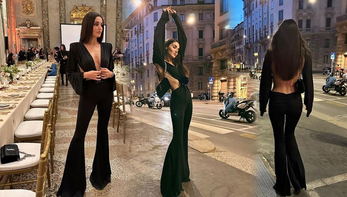 Hande Erçel'den Milano pozları