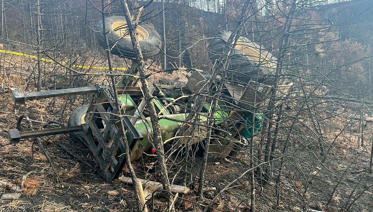 Bolu'da ormanı temizlerken devrilen traktörün sürücüsü öldü