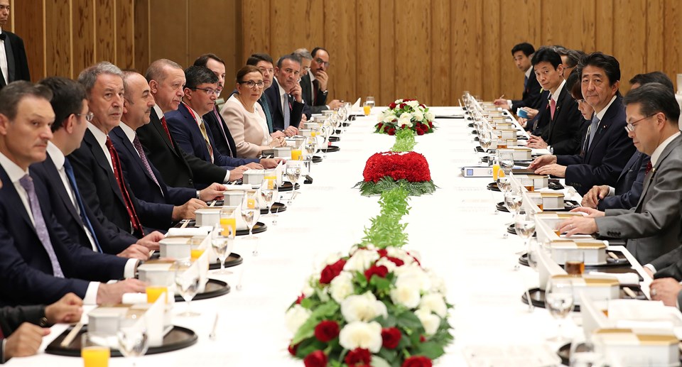 Cumhurbaşkanı Erdoğan Japonya Başbakanı Abe ile görüştü - 1