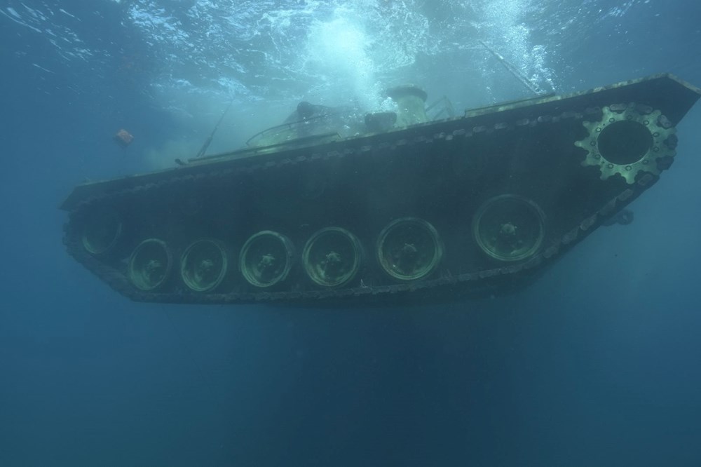 Saros Körfezi'nde Su Altı Tarih müzesi'ne tank batırıldı - 4