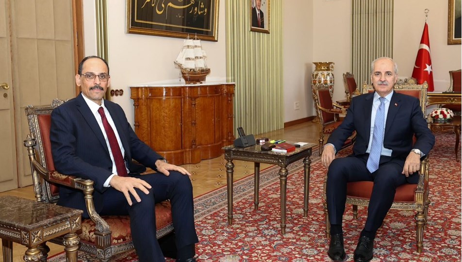 MİT Başkanı Kalın, TBMM Başkanı Kurtulmuş'la görüştü