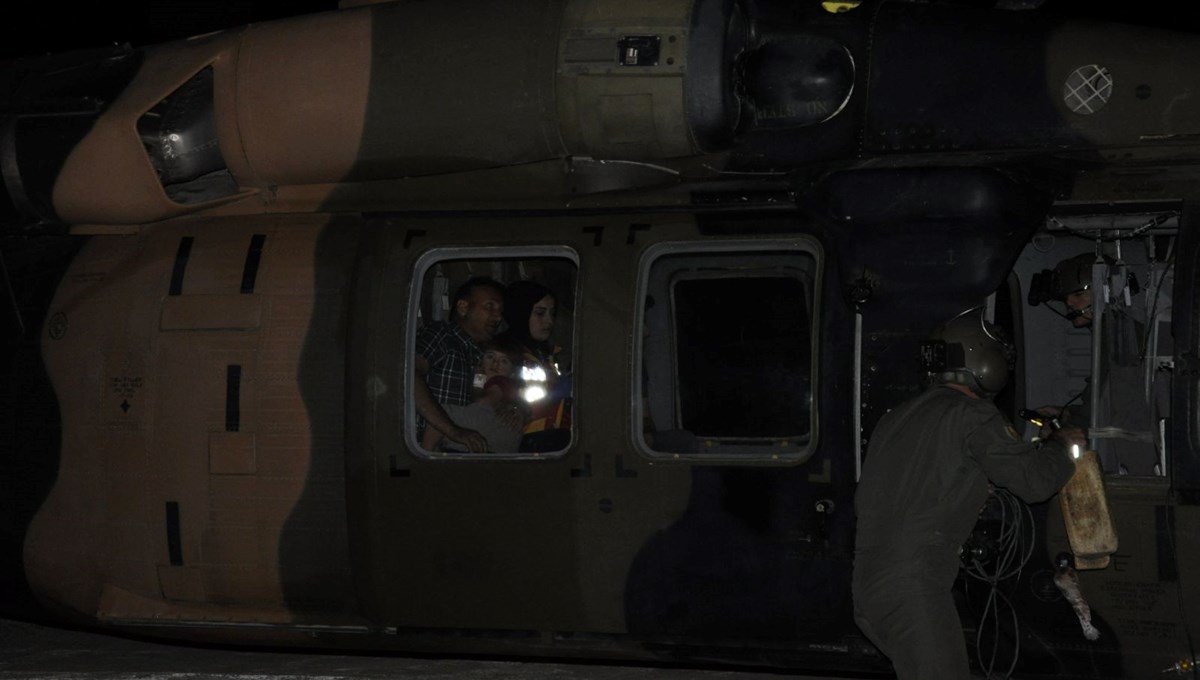 Askeri helikopter 6 yaşındaki çocuk için havalandı