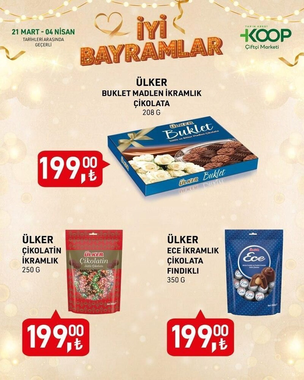 Tarım Kredi Kooperatif Marketleri 24 Mart-4 Nisan indirimli eserler listesi: Kahve, şeker, çikolata, kolonya ve paklık eserleri satışta 75 r 26N r1bE2t97vlrJe Ug