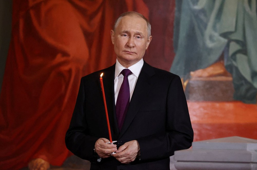 Putin Moskova'da Paskalya ayinine katıldı - 1
