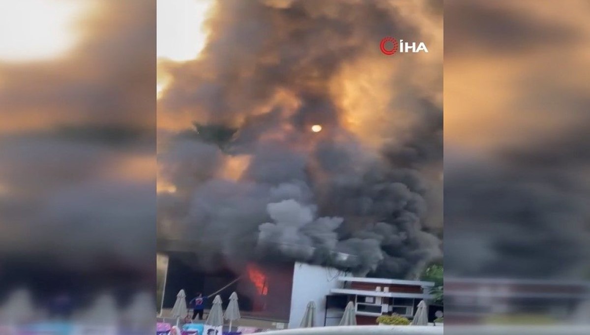 Marmaris'te otel yangını