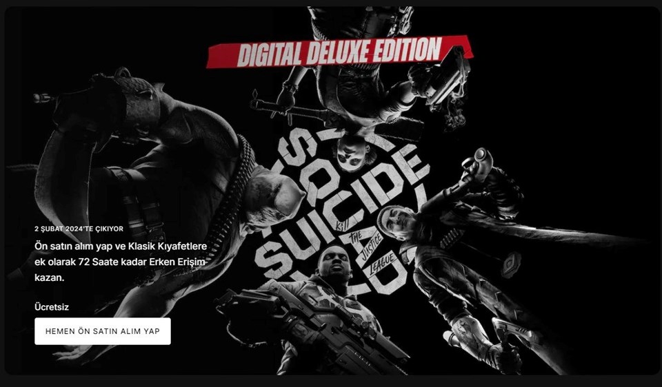 Epic Games'ten "Suicide Squad" hatası: 70 dolarlık oyun ücretsiz dağıtıldı - 2