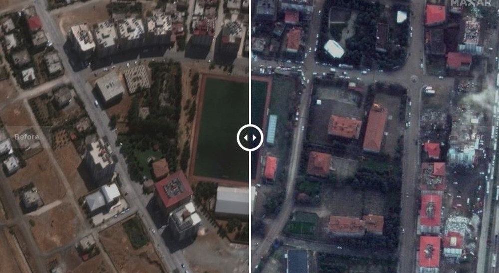 Yıkım uydulardan böyle gözlendi - 20