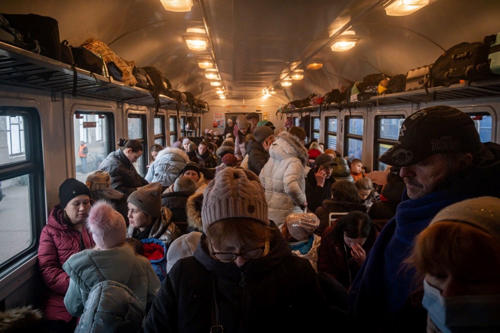 Rus saldırısından kaçış: Lviv tren istasyonunda endişeli bekleyiş - 22