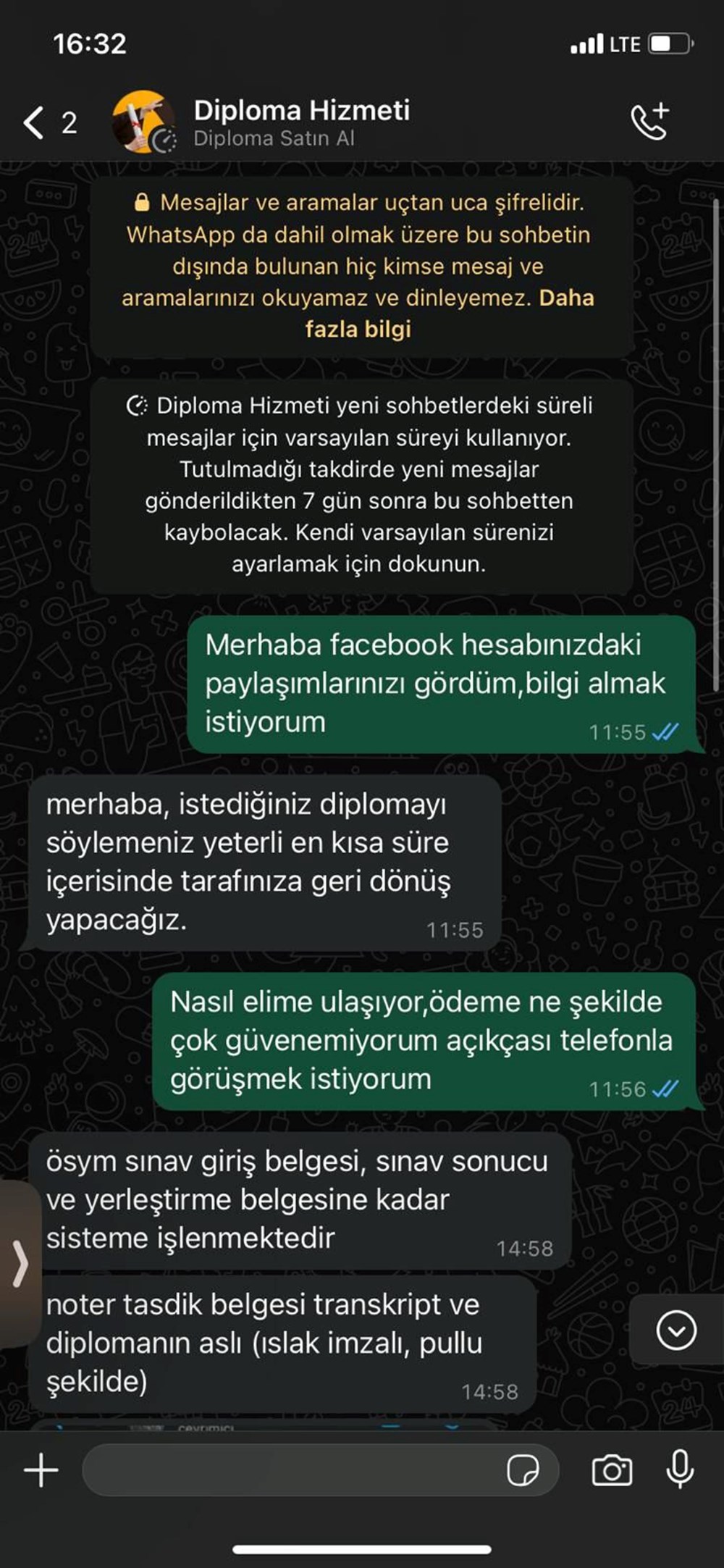 Sosyal medyada 25 bin liraya sahte lisans diploması: “KPSS’ye
gir, vize başvurusu yap” reklamıyla müşteri arıyorlar - 5