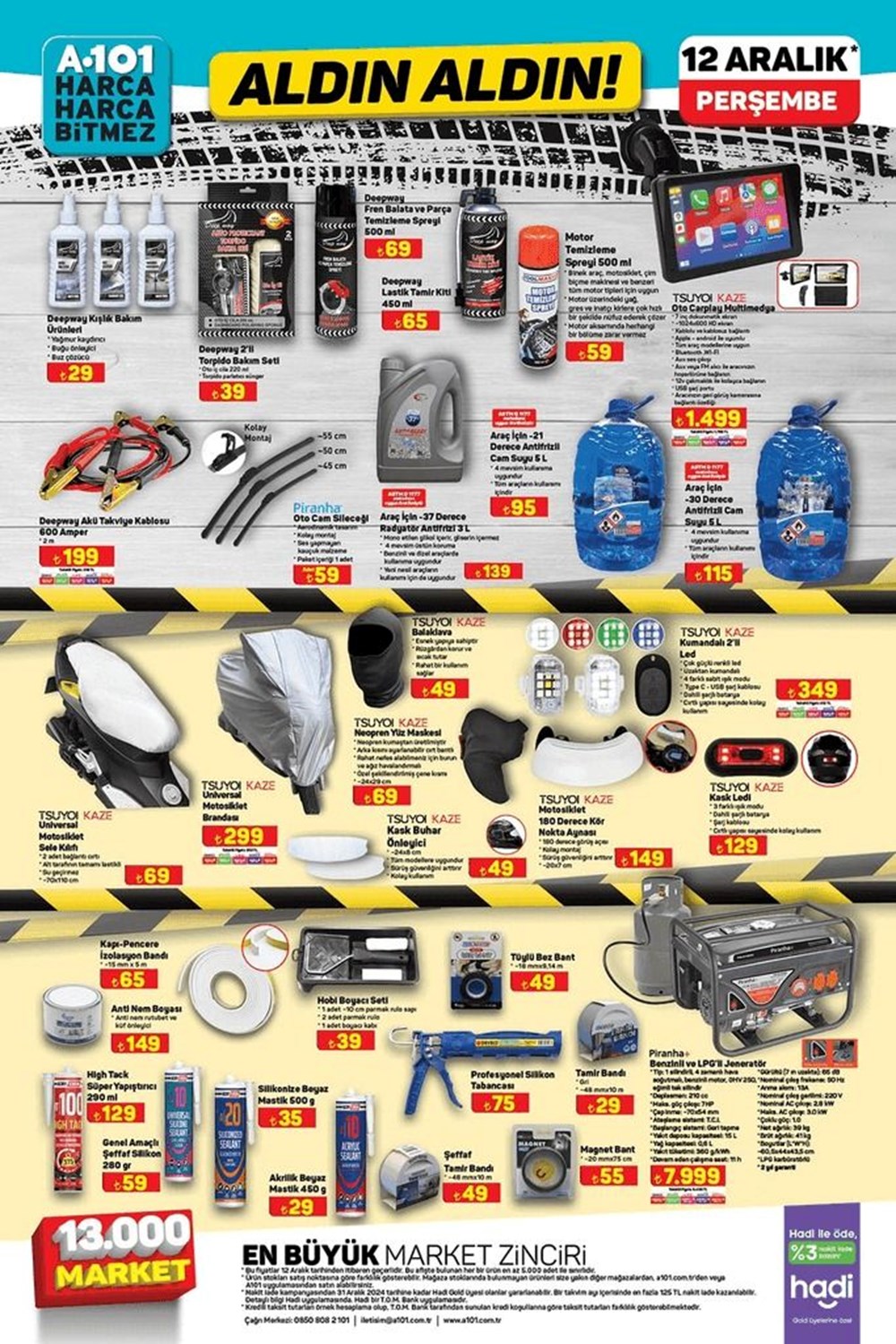 تركيا اليوم عروض منوعة وخصومات كبيرة من سلسلة متاجر A101 في تركيا الخصومات الحالية A101 12 ديسمبر 2024: المنتجات المخفضة الخاصة بالعام الجديد من سوق A101 - 4