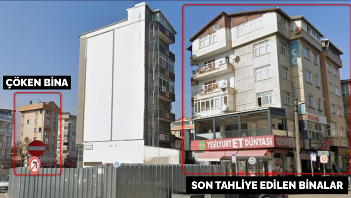 Kolonlarından ses geldiği için boşaltılan binalar.