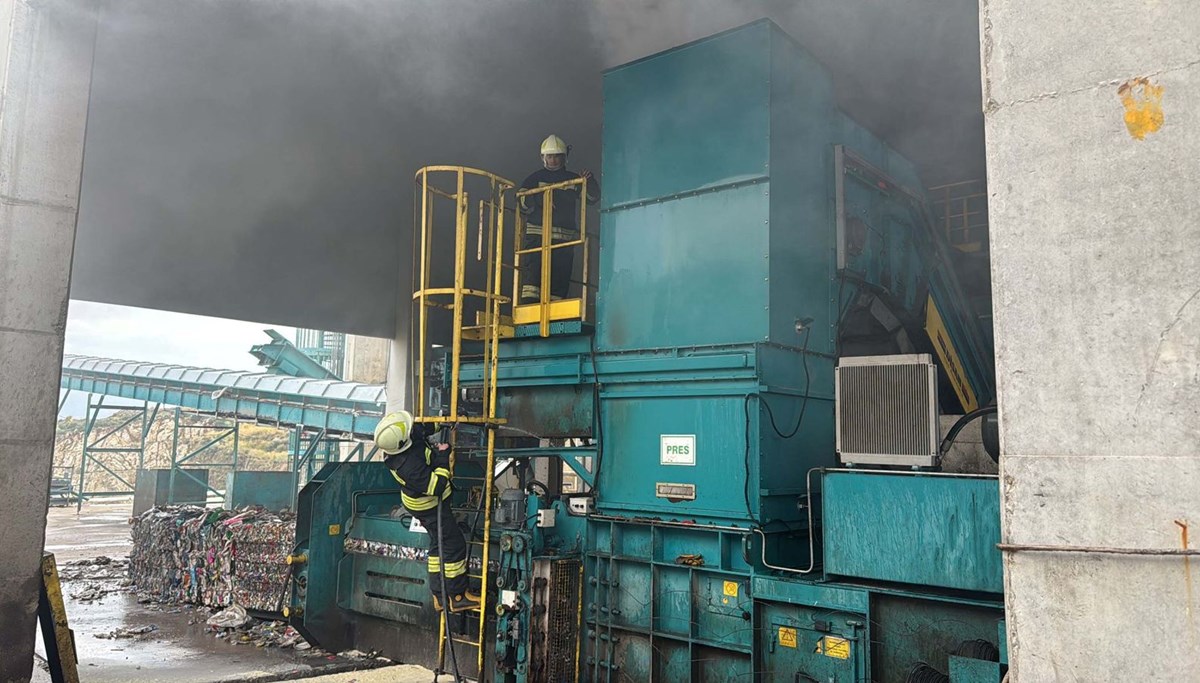 Milas'ta katı atık tesisinde patlama