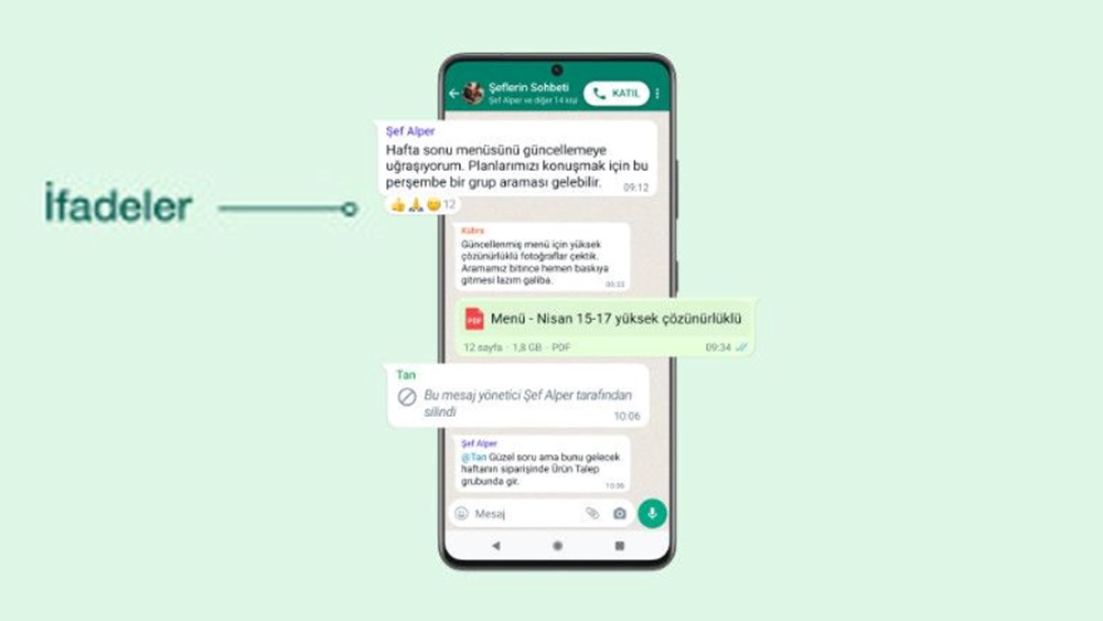 WhatsApp yeni özelliklerini tanıttı: Mesajlara emoji tepkisi geldi - 4