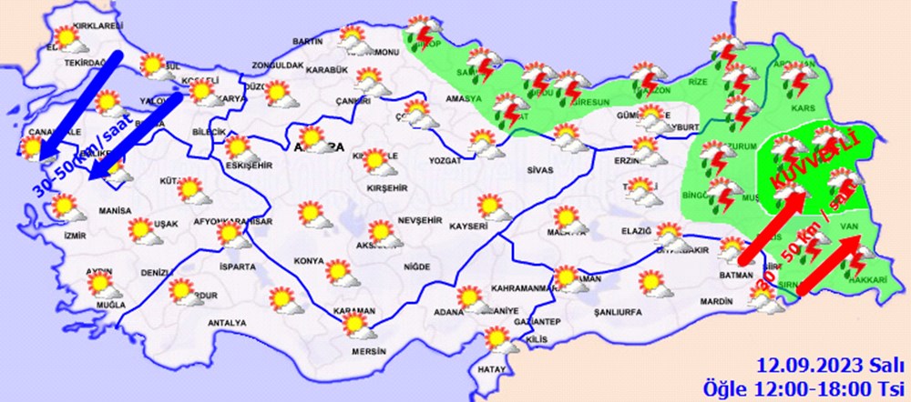 5 il için sağanak yağış uyarısı (Bugün hava nasıl olacak) - 2