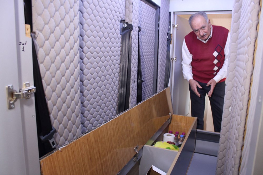 Önü TV ünitesi arkası deprem kabini - 1