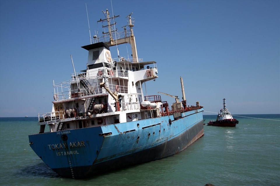 Samsun'da karaya oturan kuru yük gemisi kurtarıldı - 2