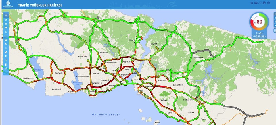 İstanbul trafiğinde son durum: Yüzde 80'i geçti - 1