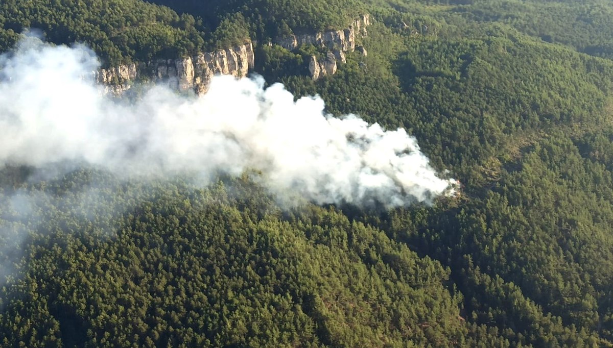 Safranbolu'da orman yangını