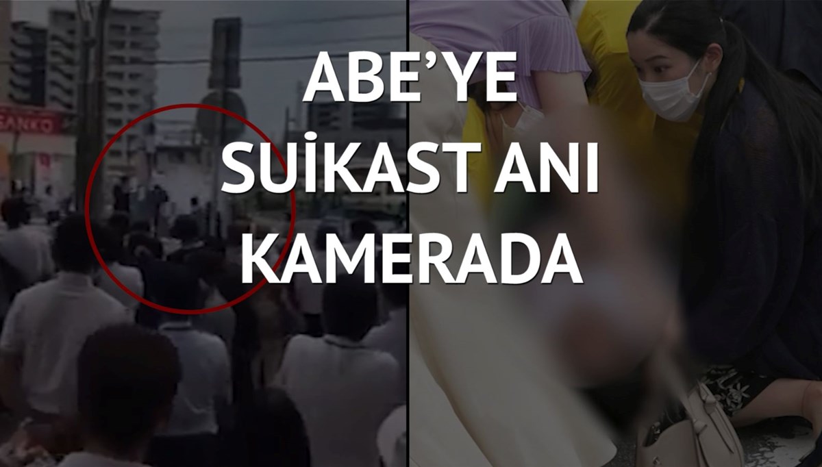 Eski Japonya Başbakanı Abe’nin vurulma anı ortaya çıktı
