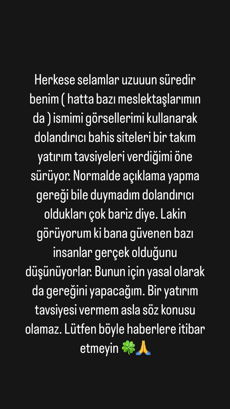 Burcu Biricik dolandırıcılara karşı uyardı - 1