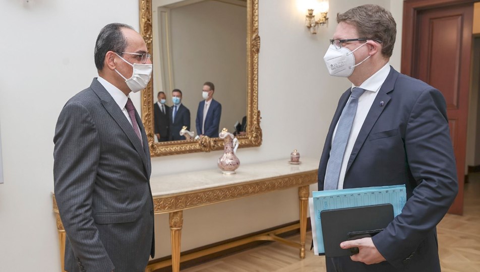 Cumhurbaşkanı Sözcüsü Kalın, AB Komisyonu Şefi Seibert ile görüştü