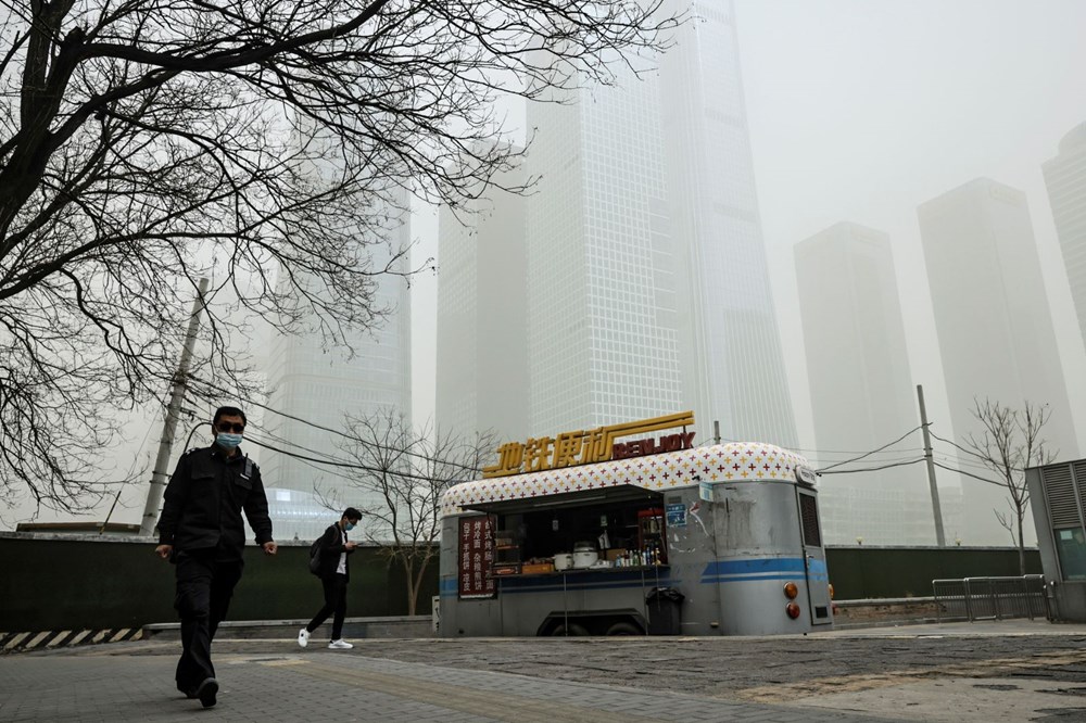 Çin’in başkenti Pekin’de son 10 yılın en büyük kum fırtınası - 7