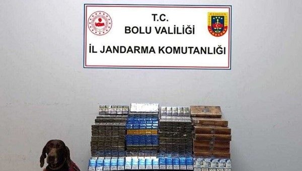 Yolcu otobüsünde bin 650 paket kaçak sigara ele geçirildi