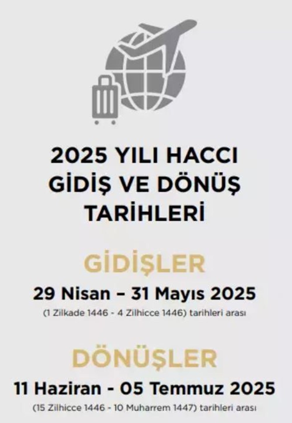 Hacca ne vakit gidilecek? 2025 Hac gidiş dönüş tarihleri 74 sEzUVHEY1kCshFCQO4zU A