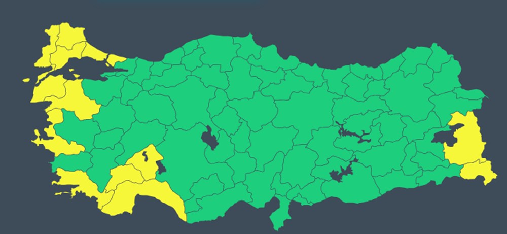 Meteoroloji'den 13 il için sarı kodlu uyarı: Sıcaklıklar tekrar düştü, yağış geri geldi (Bugün hava nasıl olacak?) - 4