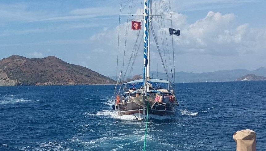 Fethiye açıklarında kurtarma operasyonu