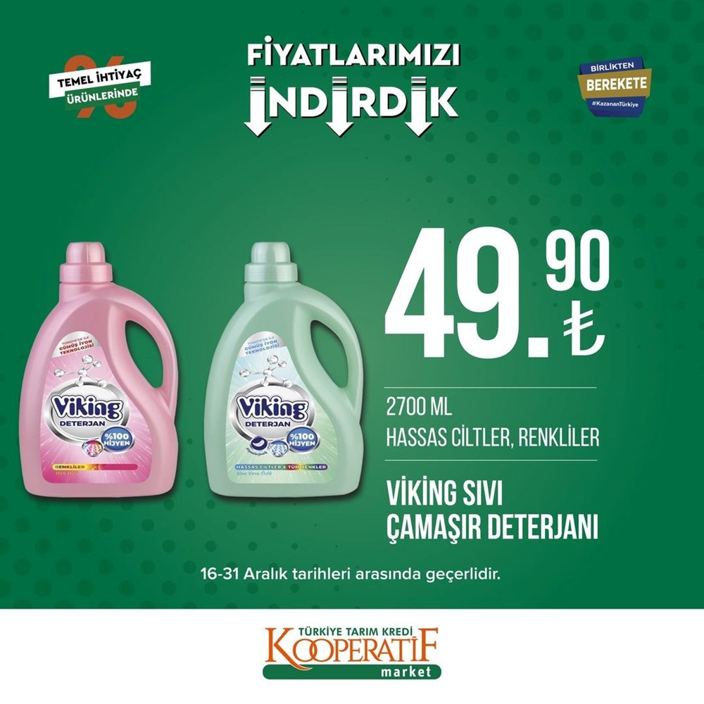Tarım Kredi Kooperatif Market yeni indirimli ürünler listesini yayınladı (16-31 Aralık güncel indirimli ürünler kataloğu) - 4
