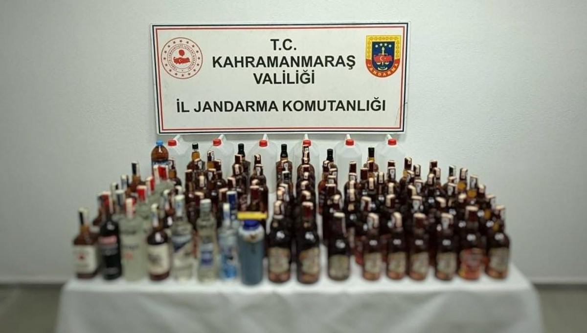 Kahramanmaraş’ta sahte içki operasyonuna 1 gözaltı