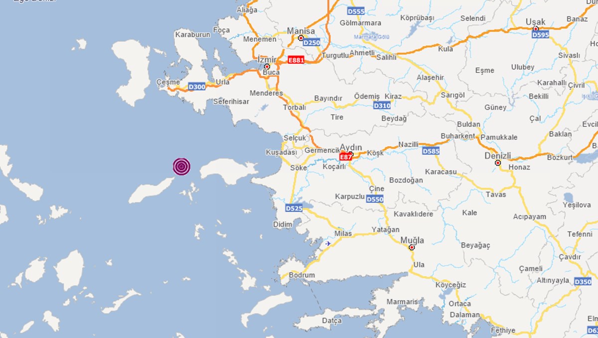 SON DAKİKA HABERİ: İzmir Urla açıklarında 4,4 büyüklüğünde deprem