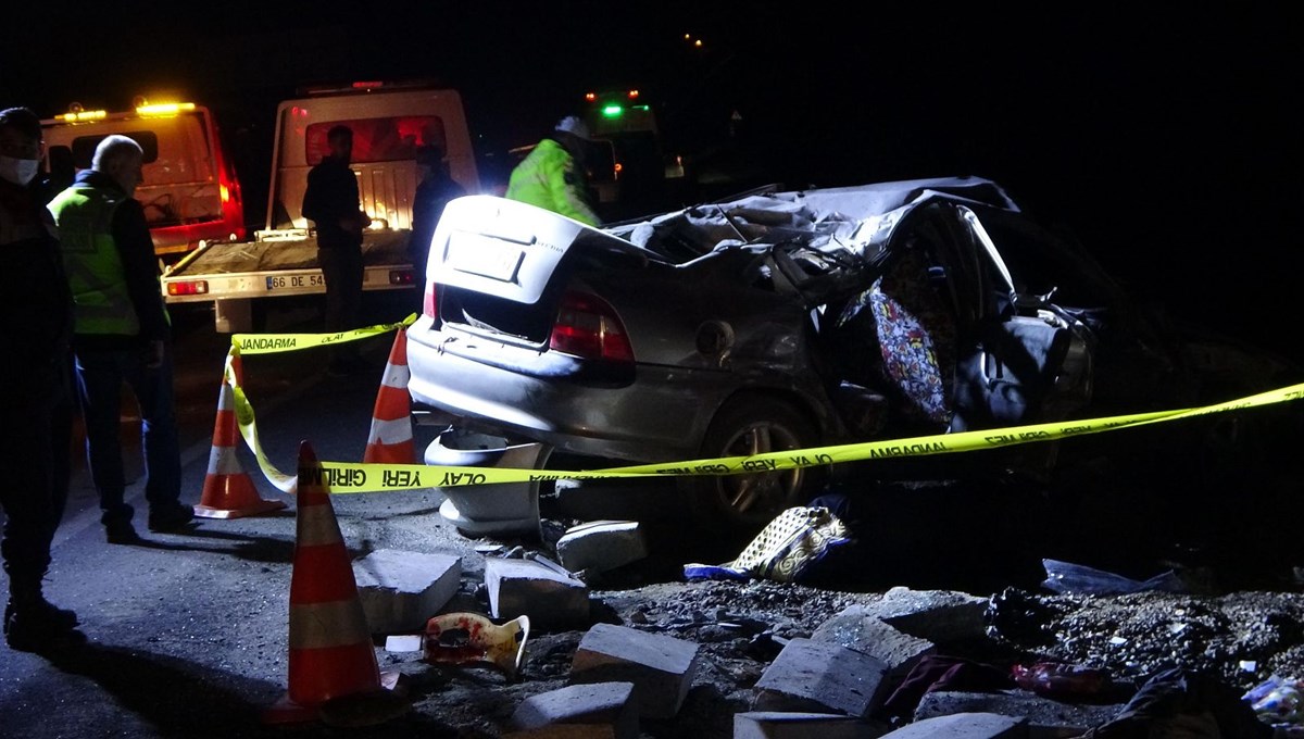 Yozgat'ta trafik kazası: 1 ölü, 6 yaralı