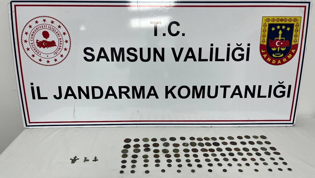 Samsun'da 113 sikke ele geçirildi