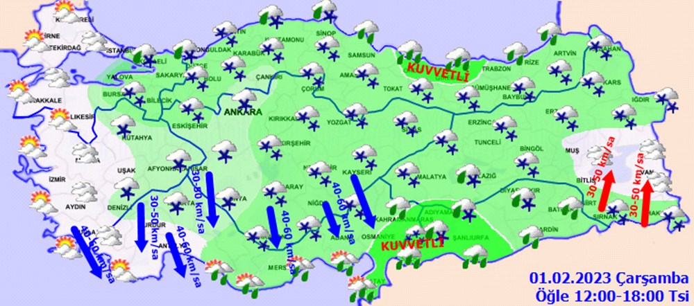 Meteoroloji'den 42 il için kar yağışı uyarısı (İstanbul, Ankara ve diğer illerde bugün hava nasıl olacak?) - 3