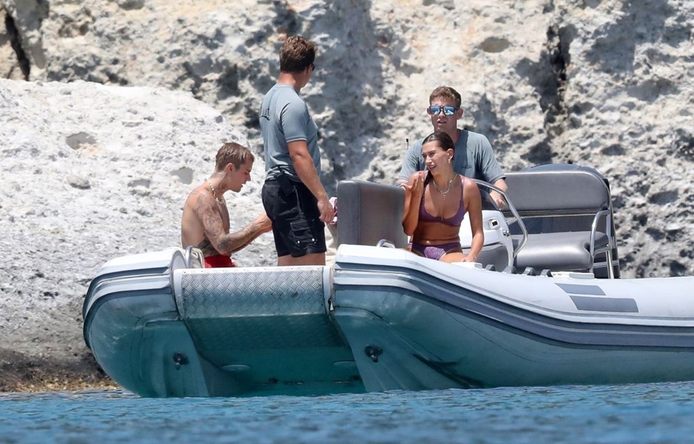 Justin Bieber ve Hailey Baldwin çifti Ege sahillerinde tatil yapıyor - 8